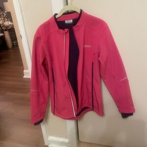 ASICS Women's Bright Pink workout or running jacket
